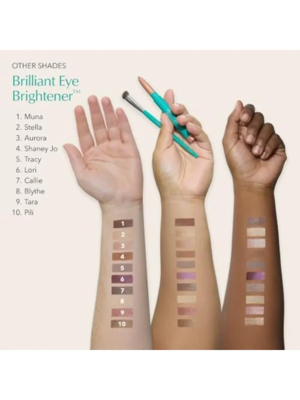 Brilliant Eye Brightener Stick - Cool Taupe Matte, Long-Lasting, Easy